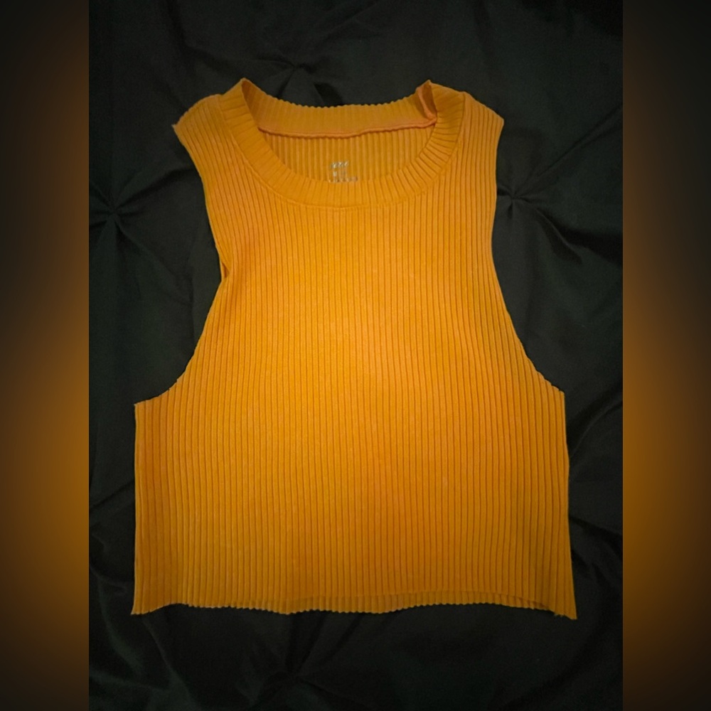 Aerie orange sweater crop top
